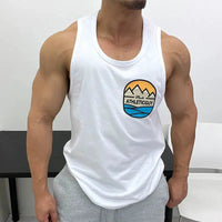 Athletic Printed Tank Sleeveless Vest