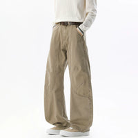 Deconstructed Wide-Leg Cargo Pants