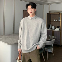 سترة بولو محبوكة مريحة ذات ياقة 