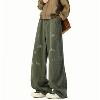 سروال كارجو واسع بتصميم قديم مغسول 