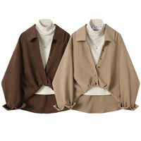 Costume de mode pour femmes avec pantalon et chemise oversized 