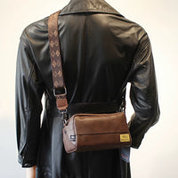 Sac à bandoulière en cuir souple 