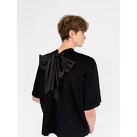 Back Bow Oversized Short-Sleeve T-Shirt