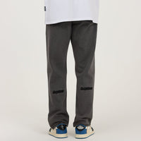 Embroidered Smoke Gray Jeans