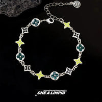 Floral Four-leaf Bracelet