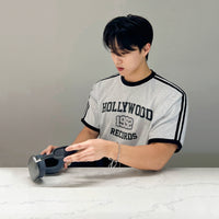 Letter Print Round Neck T-shirt