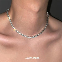 Diamond Floral Clavicle Necklace