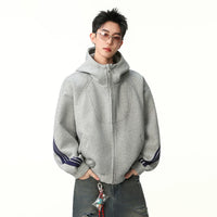 Heavyweight Zip Up Hooded Sweatshirt