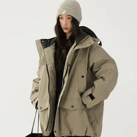 Giacca Loose Fit Windproof Duck Down 