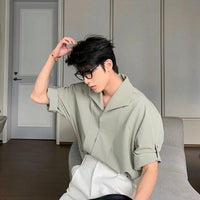 Button-Up Rolled Sleeves Shirt