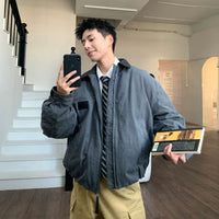 Veste d'hiver lavée robuste de streetwear 