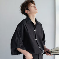 Loose Fit Textured Drop Shoulder Shirt