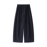 Fleece-Lined Wide-Leg Sporty Pants