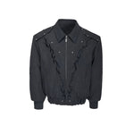 6035364649629,6035364649630,6035364649631,6035364649632,6035364649633, Flame Embroidered Canvas Zip Jacket