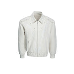 6200611663419,6200611663420,6200611663421,6200611663422,6200611663423, Flame Embroidered Canvas Zip Jacket
