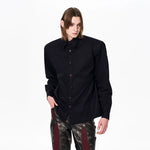 Fleece-Lined Double-Collar Long-Sleeve Shirt 3