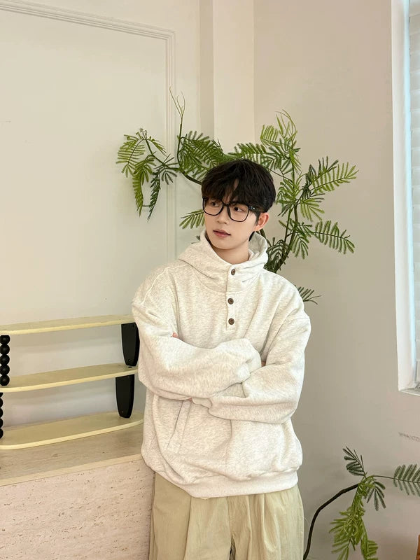 Fleece-Lined Pullover Hoodie with Kangaroo Pocket 3