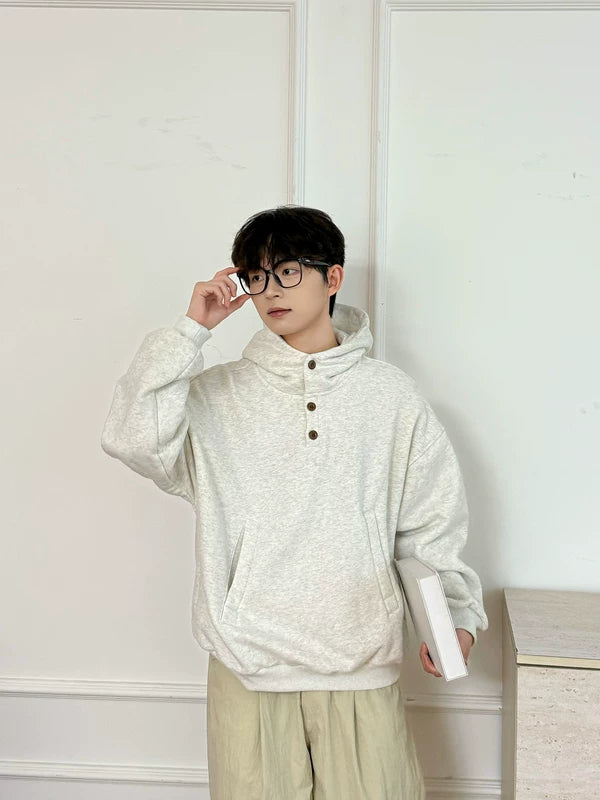 6184131963593,6184131963594,6184131963595, Fleece-Lined Pullover Hoodie with Kangaroo Pocket