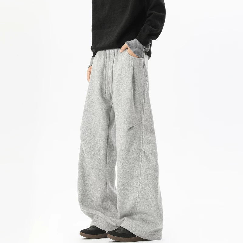 6123633162716,6123633162717,6123633162718,6123633162719,6123633162720, Fleece Lined Wide Leg Sweatpants Pants