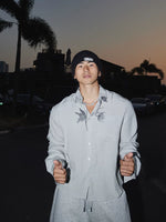 Floral Embroidered Long Sleeve Button-Up Shirt 4