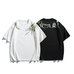 Floral Embroidered Loose Fit Short-Sleeve T-Shirt 3