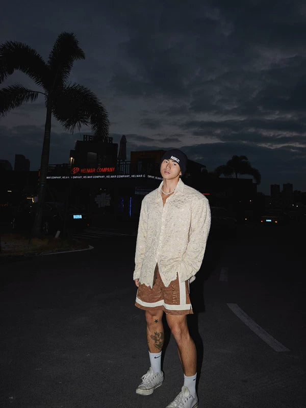 Floral Lace Long Sleeve Button-Up Shirt 2