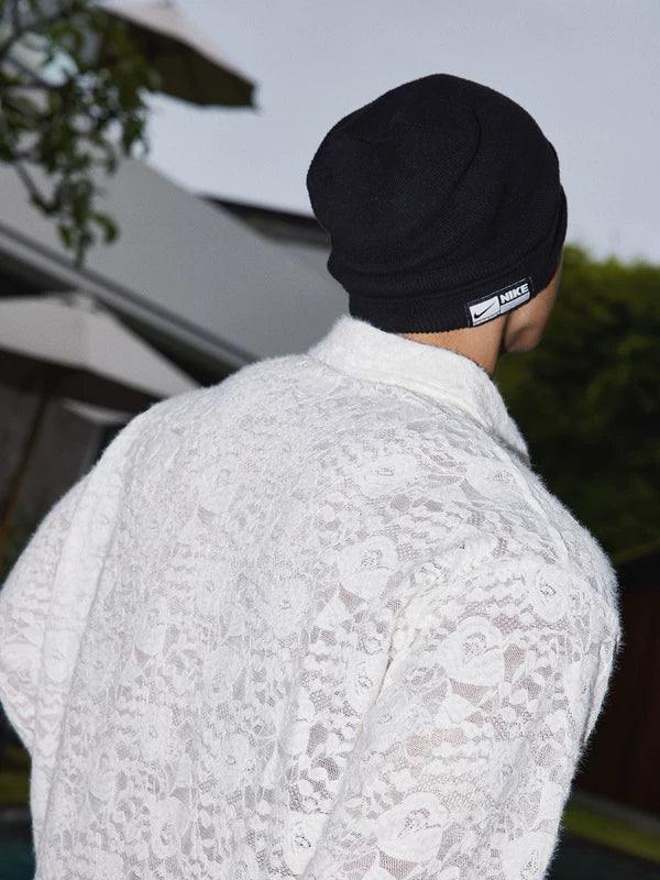 Floral Lace Long Sleeve Button-Up Shirt 5