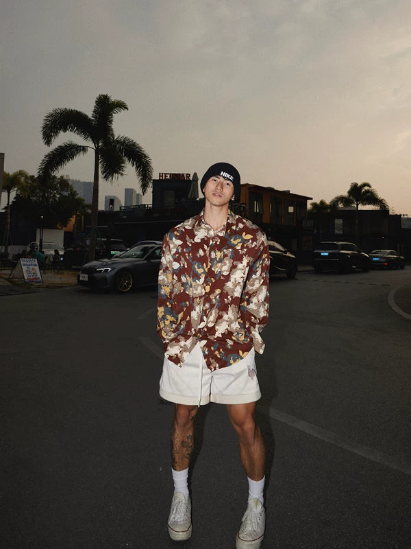 Floral Print Relaxed Fit Long Sleeve Shirt 2