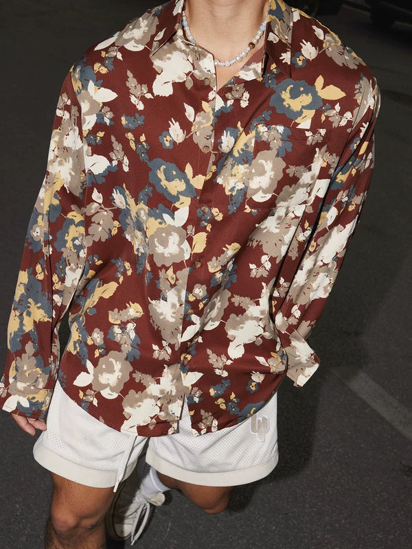 Floral Print Relaxed Fit Long Sleeve Shirt 3