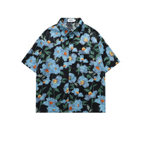 Floral Print Short Sleeve Button Shirt