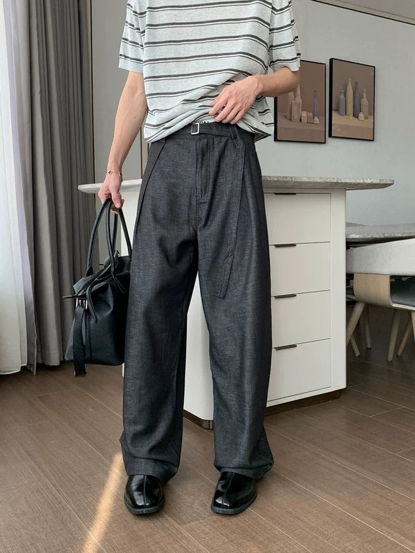 Flowy Wide-Leg Casual Tencel Pants 4