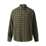 6192358886088,6192358886089,6192358886090,6192358886091, Gauze Plaid Long-Sleeve Casual Shirt