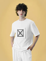 Geometric Patchwork Loose Fit Short Sleeve Shirt 3