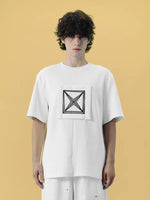 Geometric Patchwork Loose Fit Short Sleeve Shirt 4