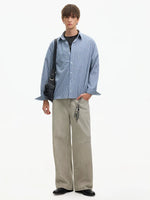 Gingham Check Long Sleeve Button-Up Shirt 5