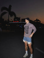 Graffiti Portrait Print Zip-Up Shirt 2