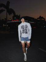 Graffiti Portrait Print Zip-Up Shirt 5