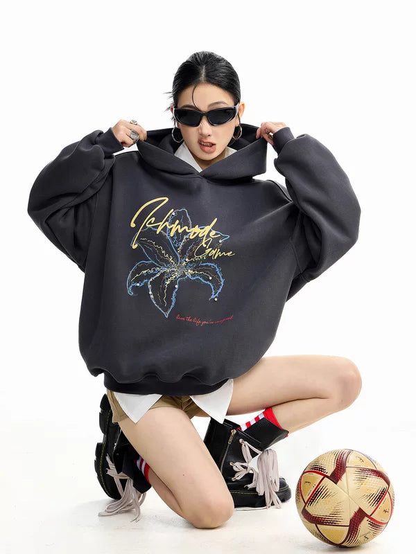 ,5869490964341,5869490964344,5869490964347,5869490964350, Graphic Print Oversized Hooded Sweatshirt