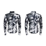 6035912285492,6035912285493,6035912285494,6035912285495, Graphic Print Slim Fit Long-Sleeve Shirt