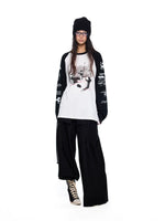 Graphic Raglan Long-Sleeve Streetwear Turtleneck 3