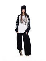 Graphic Raglan Long-Sleeve Streetwear Turtleneck 5