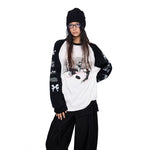 6185074506490,6185074506491,6186463646444, Graphic Raglan Long-Sleeve Streetwear Turtleneck