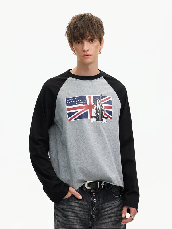 Graphic Raglan Long-Sleeve T-Shirt 2