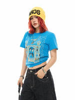 Graphic Short-Sleeve Cropped T-Shirt 2