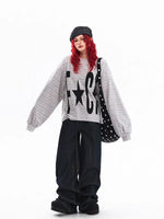 Graphic Star Letter Print Long-Sleeve T-Shirt 3