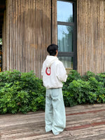 Graphic Text Print Pullover Hoodie 4