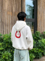 Graphic Text Print Pullover Hoodie 5