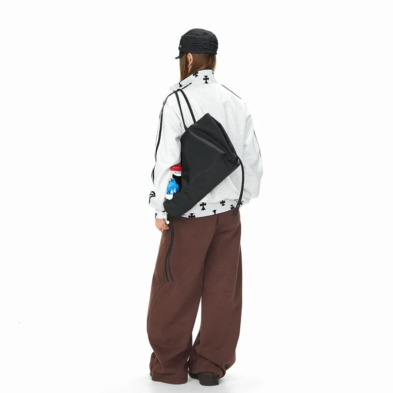 Graphic Zip-Up Stand Collar Jacket 5