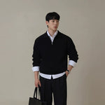 Half-Zip Lapel Knit Commuter Sweater 5