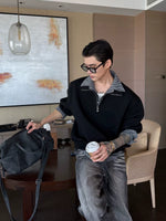 Half-Zip Polo Collar Layered Sweatshirt 5